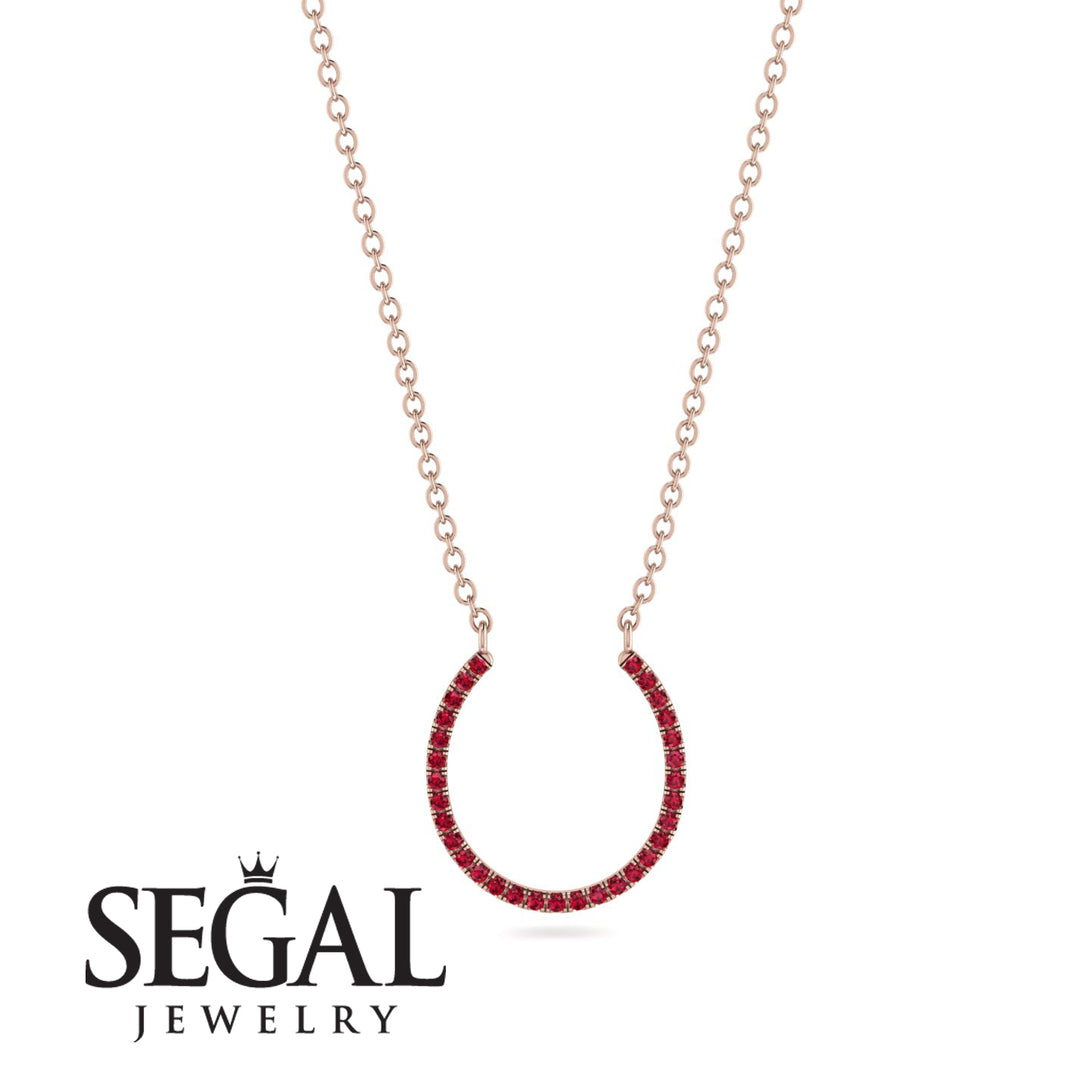 Horseshoe Ruby Necklace - Amira No. 11