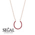 Horseshoe Ruby Necklace - Amira No. 11