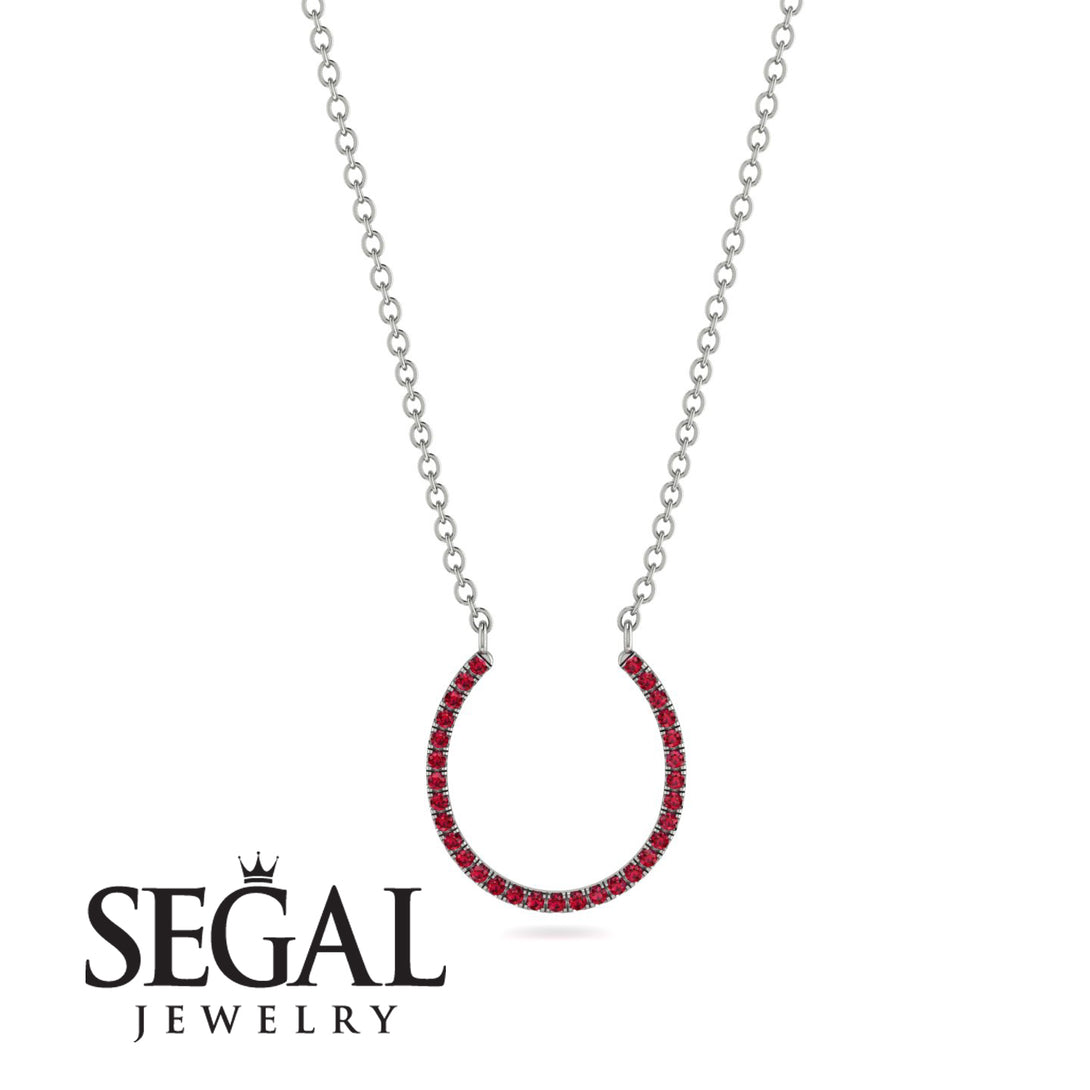 Horseshoe Ruby Necklace - Amira No. 12