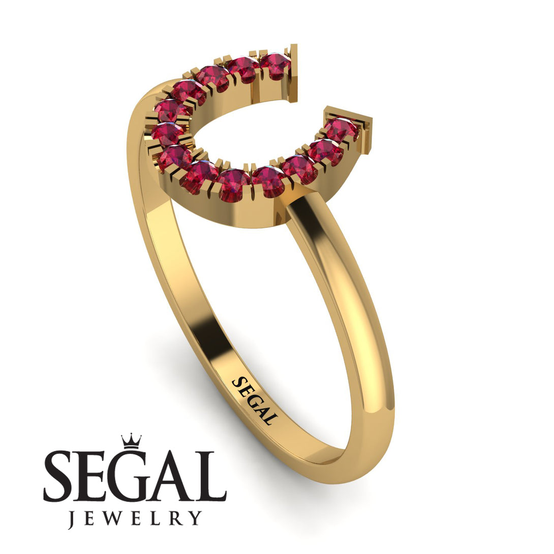 Horseshoe Ruby Ring - Malia No. 10