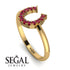 Horseshoe Ruby Ring - Malia No. 10