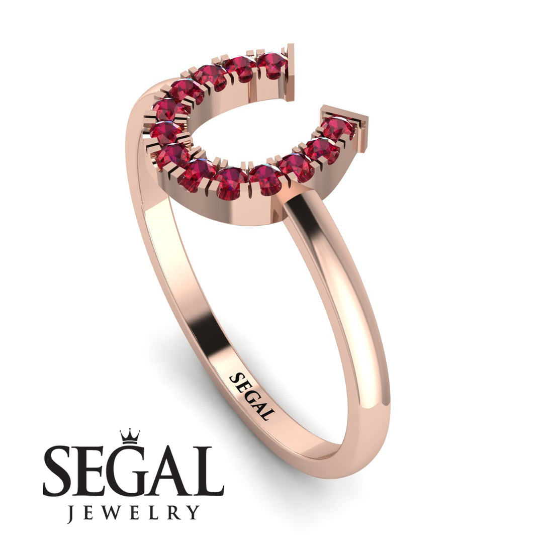 Horseshoe Ruby Ring - Malia No. 11
