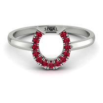 Horseshoe Ruby Ring - Malia No. 12 image 1