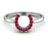 Horseshoe Ruby Ring - Malia No. 12 image 1