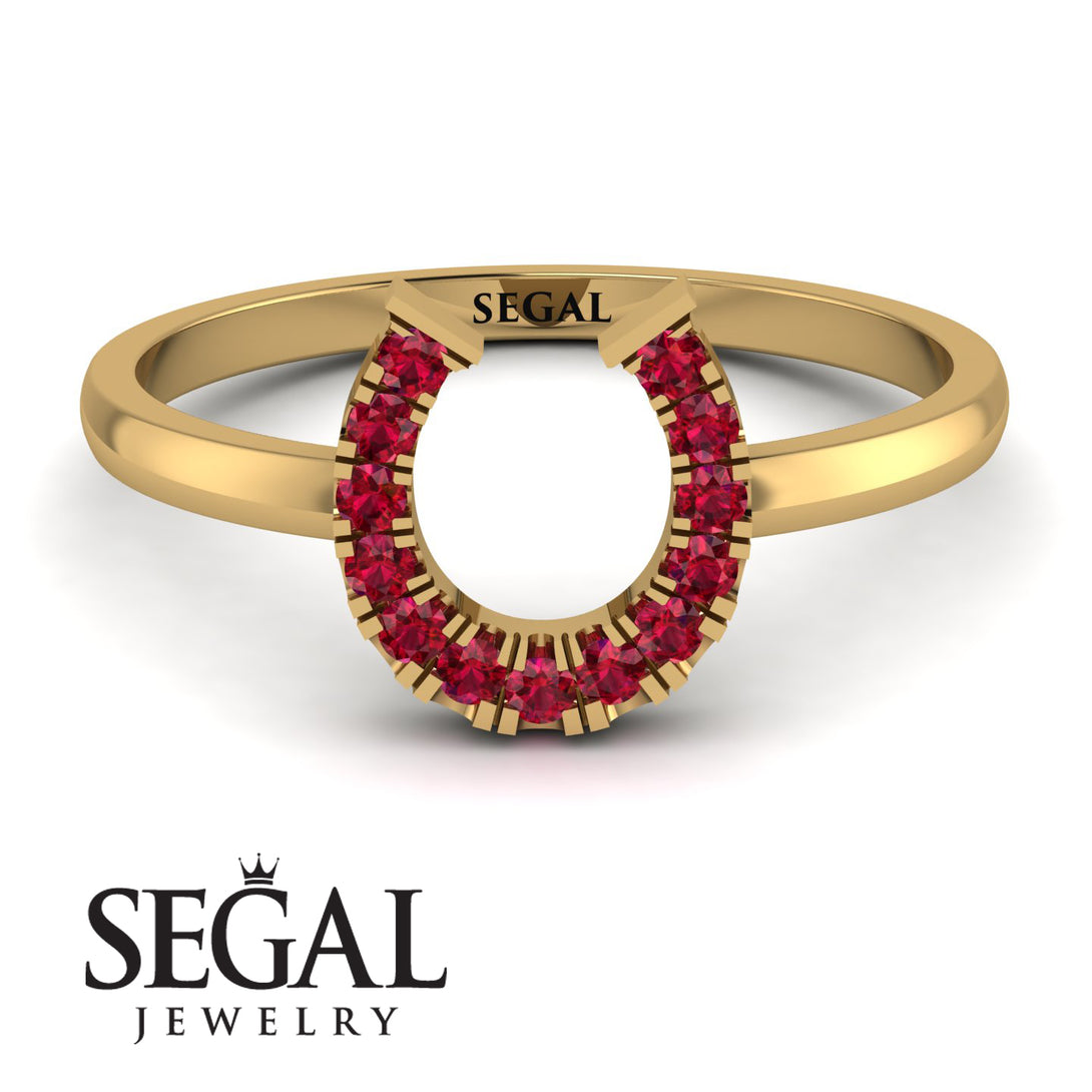 Horseshoe Ruby Ring - Malia No. 10