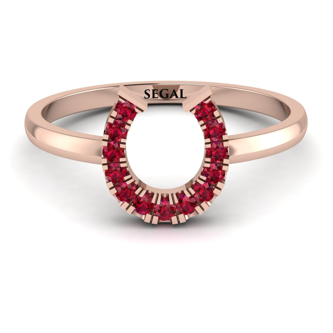 Horseshoe Ruby Ring - Malia No. 11