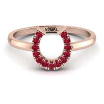 Horseshoe Ruby Ring - Malia No. 11 image 1