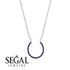 Horseshoe Sapphire Necklace - Amira No. 15