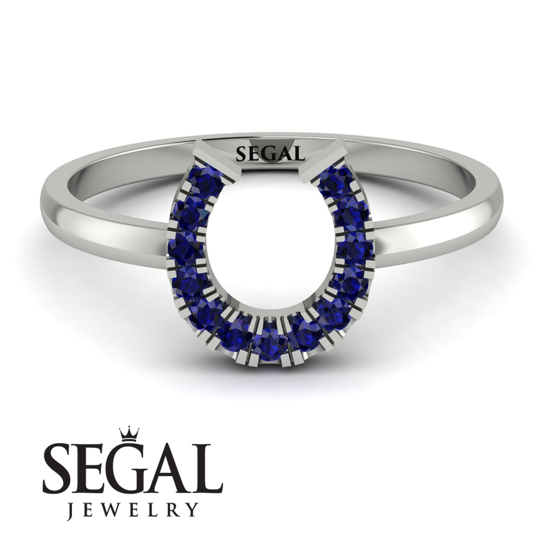 Horseshoe Sapphire Ring - Malia No. 15