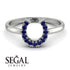 Horseshoe Sapphire Ring - Malia No. 15 image 6