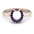 Horseshoe Sapphire Ring - Malia No. 14