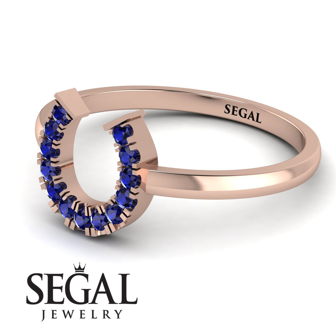 Horseshoe Sapphire Ring - Malia No. 14
