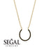 Horseshoe Black Diamond Necklace - Amira No. 7 image 8