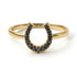 Horseshoe Black Diamond Ring - Malia No. 7