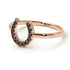 Horseshoe Black Diamond Ring - Malia No. 8
