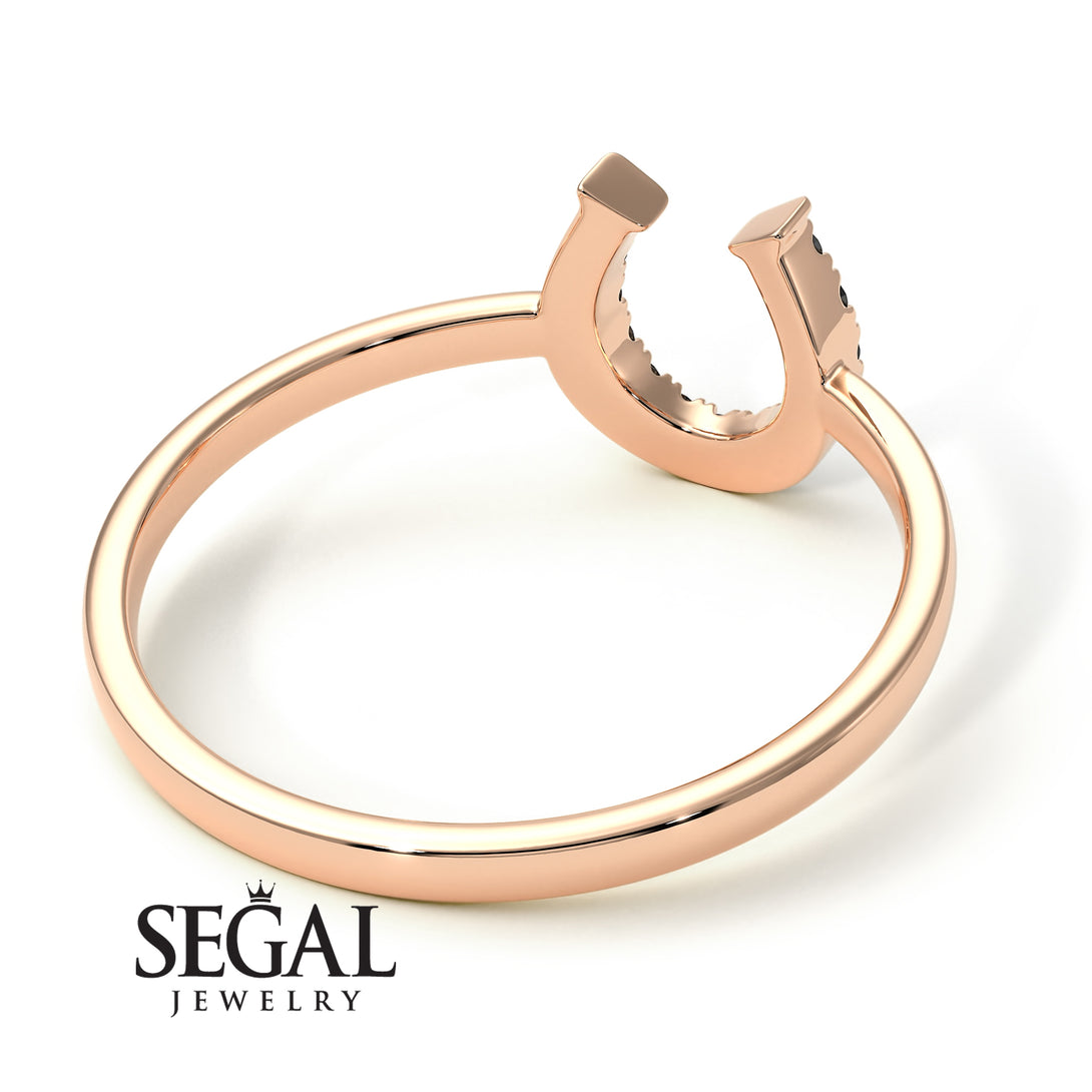 Horseshoe Black Diamond Ring - Malia No. 8