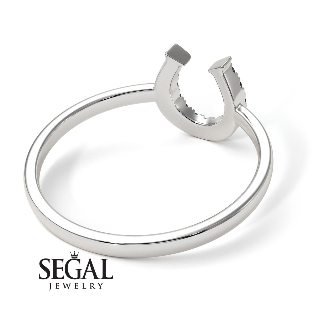 Horseshoe Black Diamond Ring - Malia No. 9