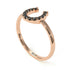Horseshoe Black Diamond Ring - Malia No. 8