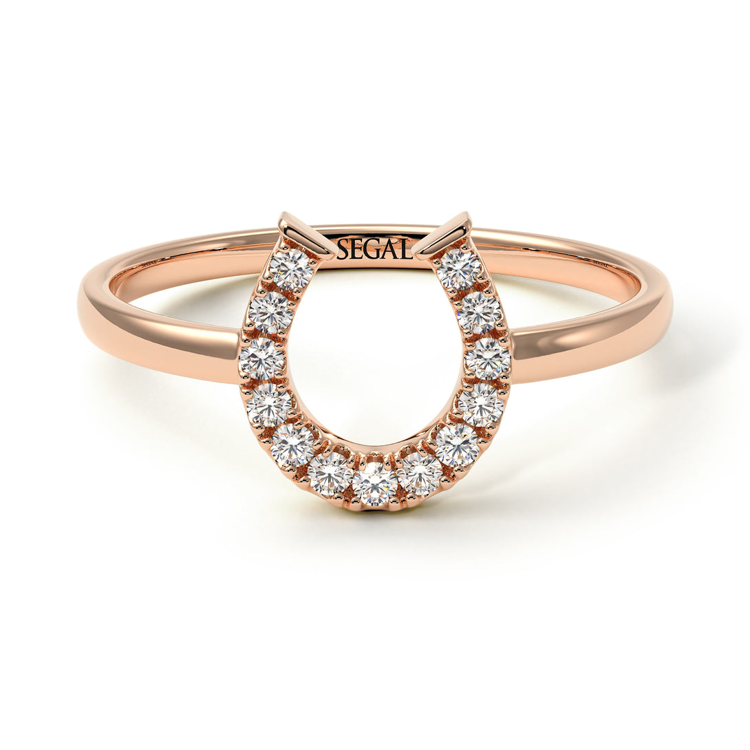 Horseshoe Diamond Ring - Malia No. 2