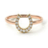 Two Tones Copy of Horseshoe Diamond Ring - Malia No. 16