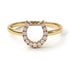 Two Tones Copy of Horseshoe Diamond Ring - Malia No. 16 image 2