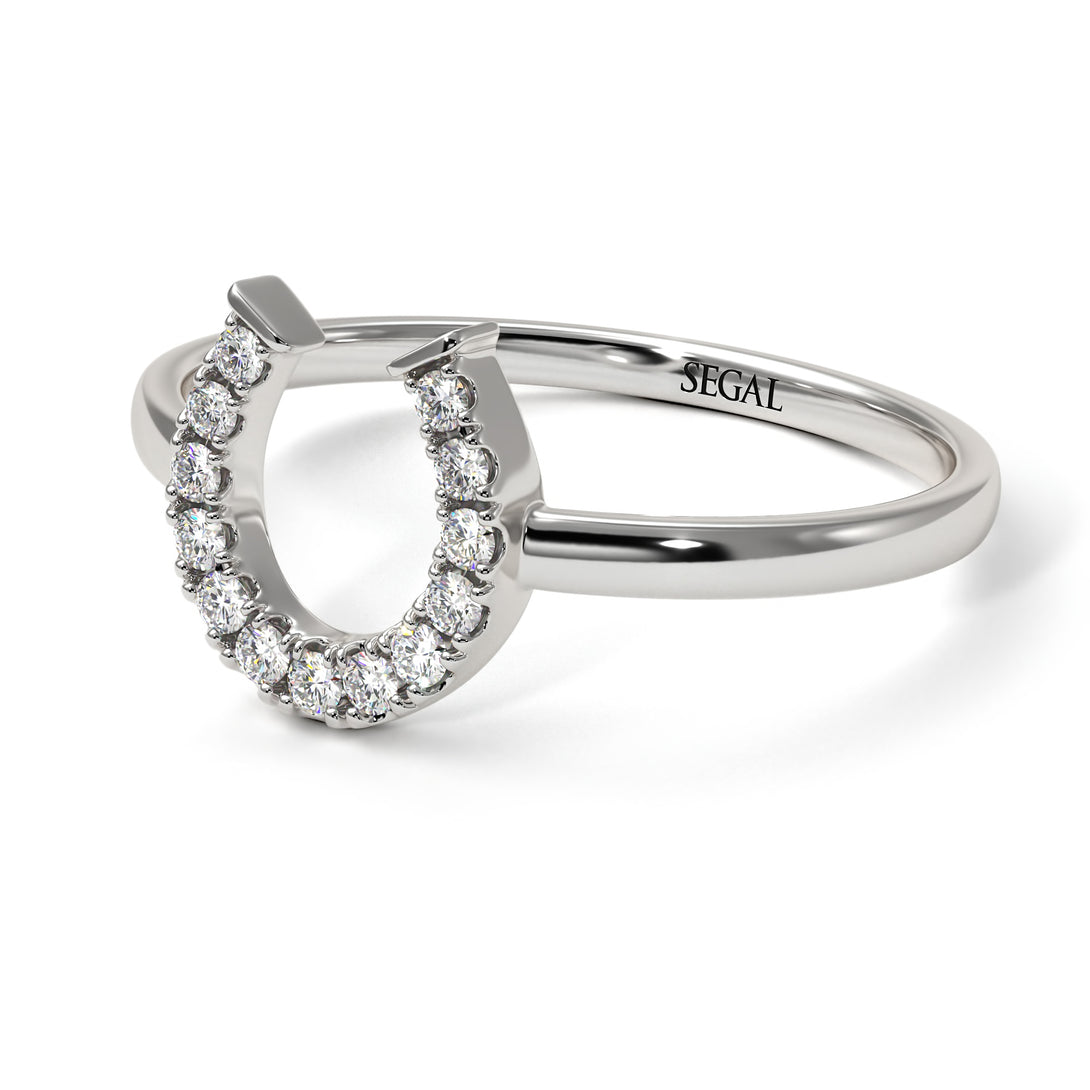 Horseshoe Diamond Ring - Malia No. 3