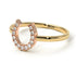 Two Tones Copy of Horseshoe Diamond Ring - Malia No. 16