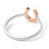 Two Tones Horseshoe Diamond Ring - Malia No. 18 image 7