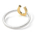 Two Tones Horseshoe Diamond Ring - Malia No. 17