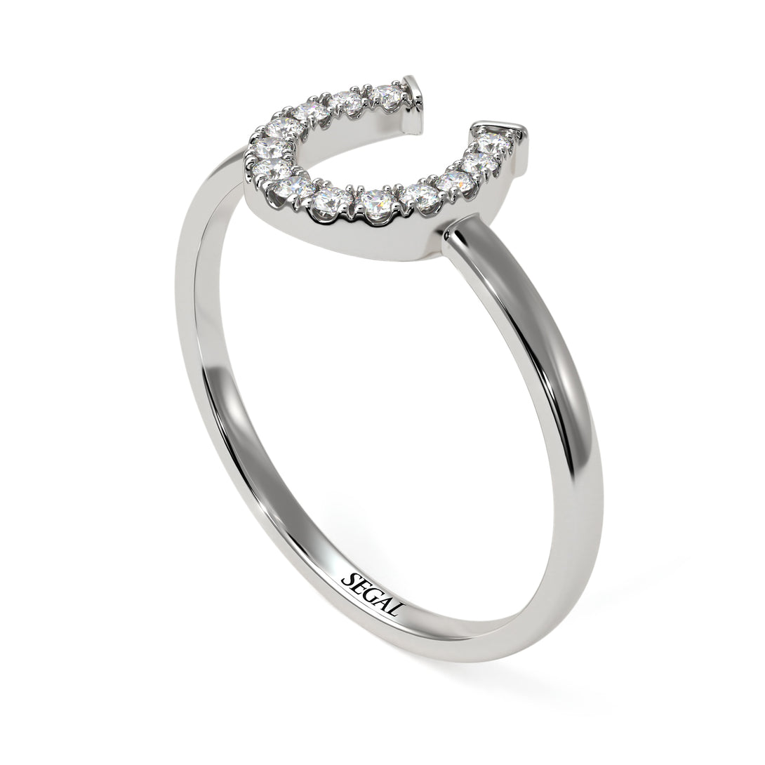 Horseshoe Diamond Ring - Malia No. 3