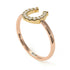 Two Tones Copy of Horseshoe Diamond Ring - Malia No. 16