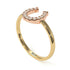 Two Tones Copy of Horseshoe Diamond Ring - Malia No. 16