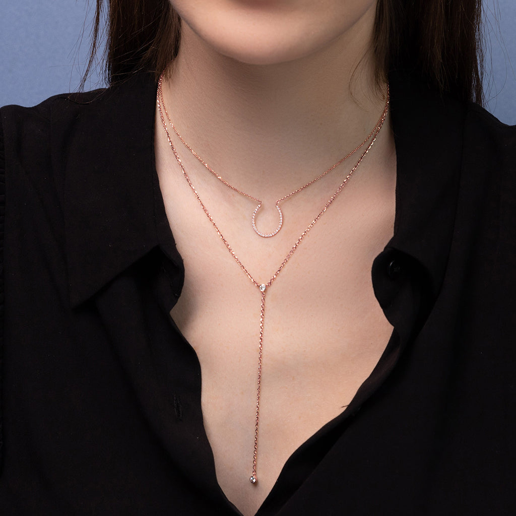 Horseshoe Emerald Necklace - Amira No. 5