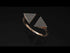 Triangle Open Black Diamond Ring - Hope No. 8