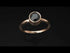 Solitaire Bezel Black Diamond Ring - Emerson No. 8