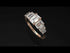 Emerald Cut Diamond Geometrical Ring - Briella No. 2