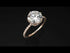Double Hidden Halo Diamond Engagement Ring - Angelina No. 2