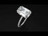 Meredith 's Custom Hidden Halo Emerald Cut Diamond Engagement Ring - Vanessa No. 300