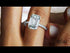 Hidden Halo Emerald Cut Diamond Engagement Ring - Vanessa No. 3