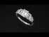 Emerald Cut Diamond Geometrical Ring - Briella No. 3