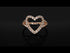 Split Shank Heart Diamond Ring - Delaney No. 2