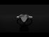 Heart Shape Black Diamond Ring - Noelle No. 39