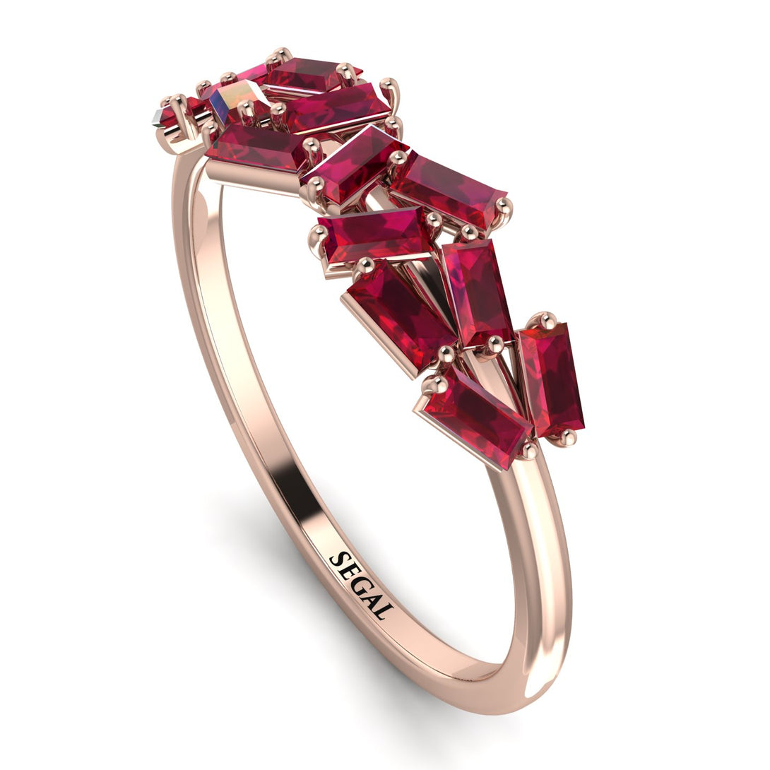 Baguette Ruby Ring Mix - Athena No. 11