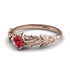 0.25ct Leaf Engagement Ring image 2