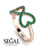 Infinity Heart Emerald Ring - Blakely No. 5