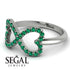 Infinity Heart Emerald Ring - Blakely No. 6
