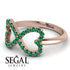 Infinity Heart Emerald Ring - Blakely No. 5