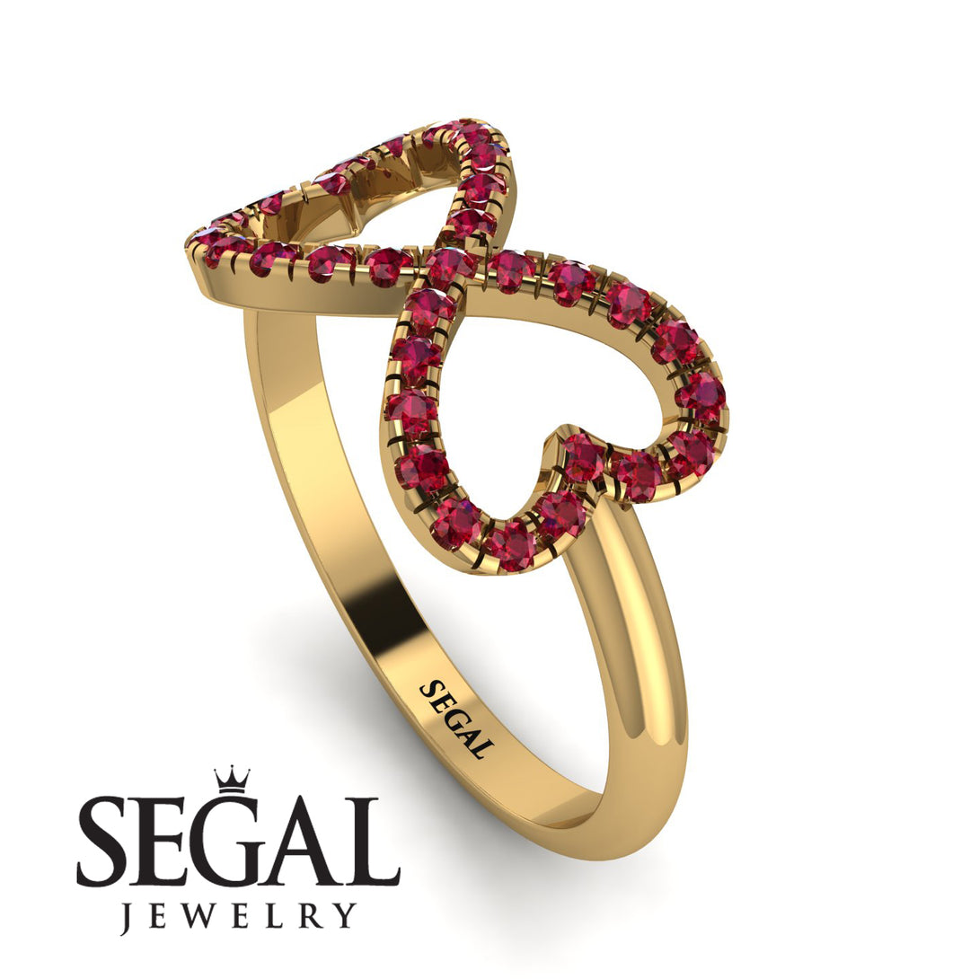 Infinity Heart Ruby Ring - Blakely No. 10