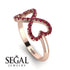 Infinity Heart Ruby Ring - Blakely No. 11