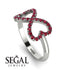 Infinity Heart Ruby Ring - Blakely No. 12